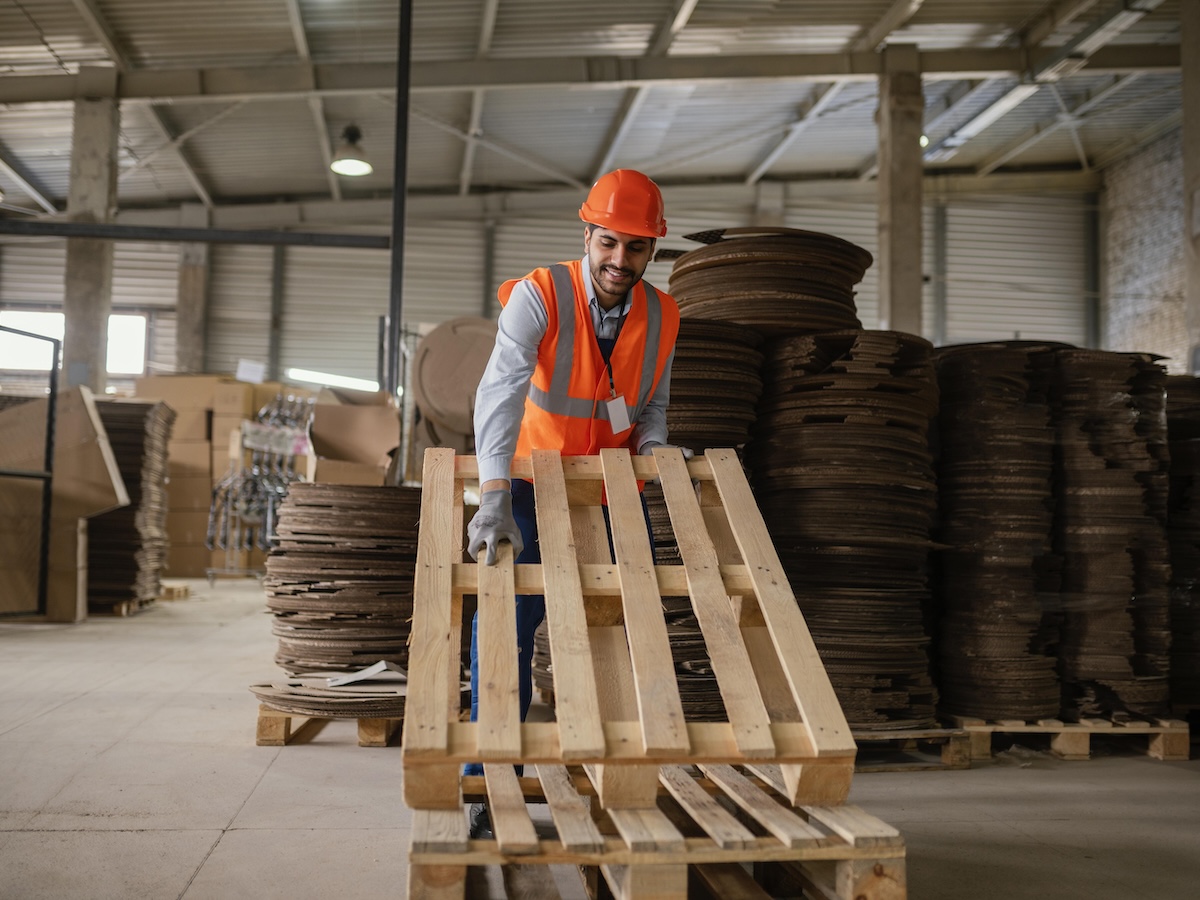 Spostamento di pallet